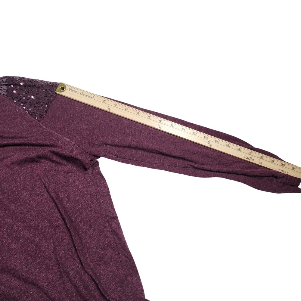 Democracy Sequin Shoulder Pullover Top Women's Sm… - image 8